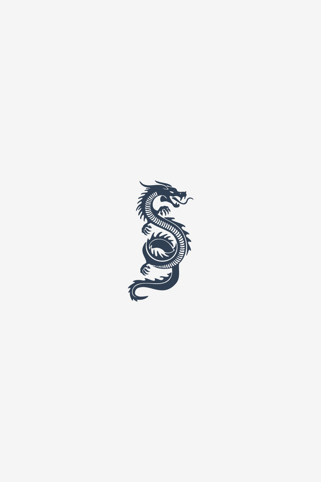 Stilisierter orientalischer Drache