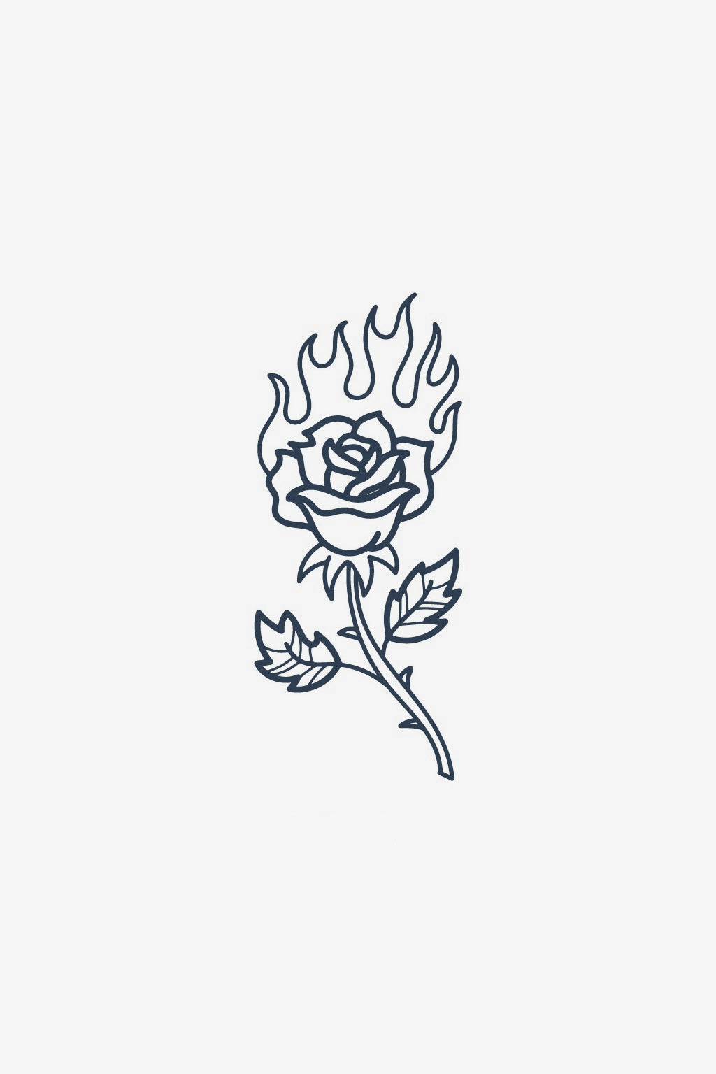 Brennende Rose