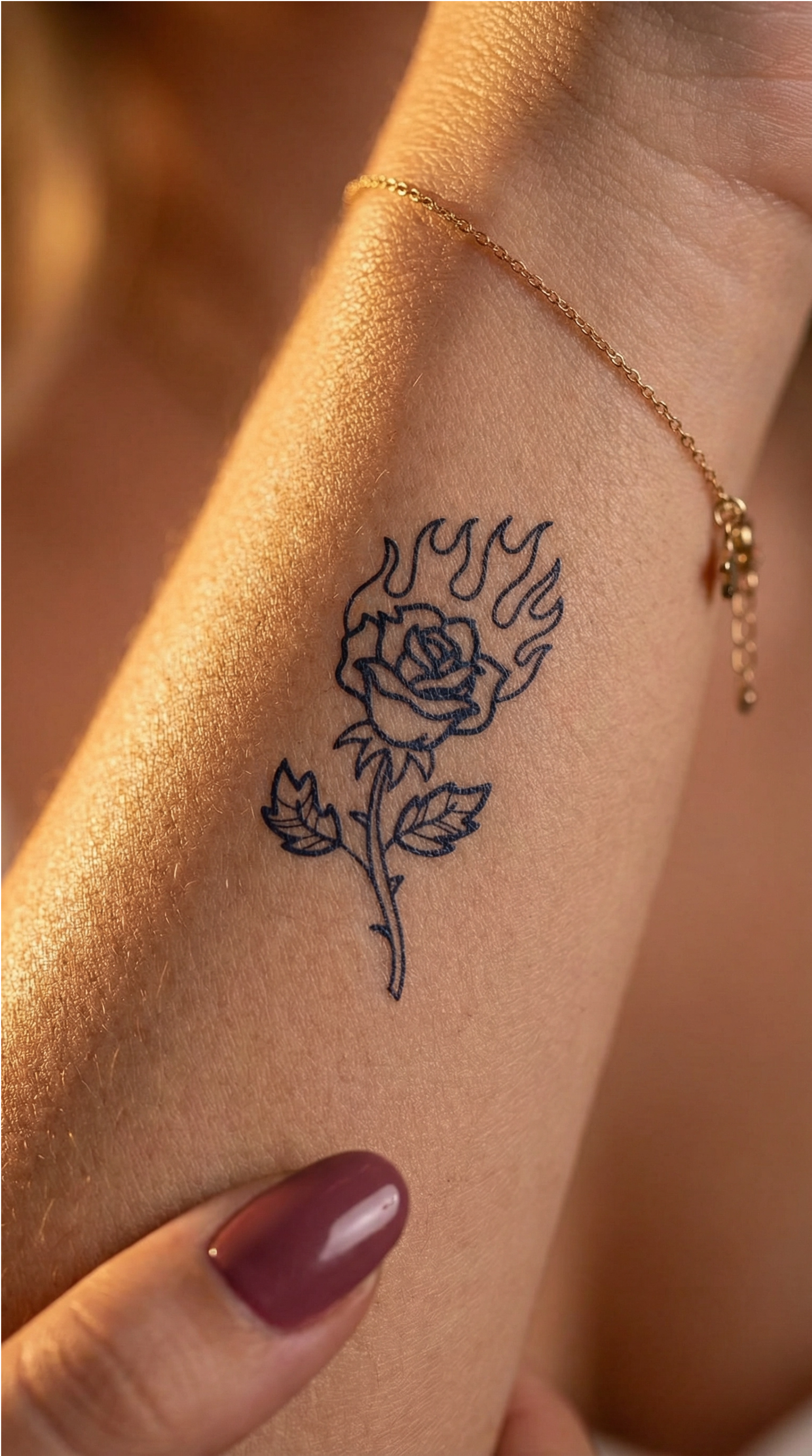 Brennende Rose