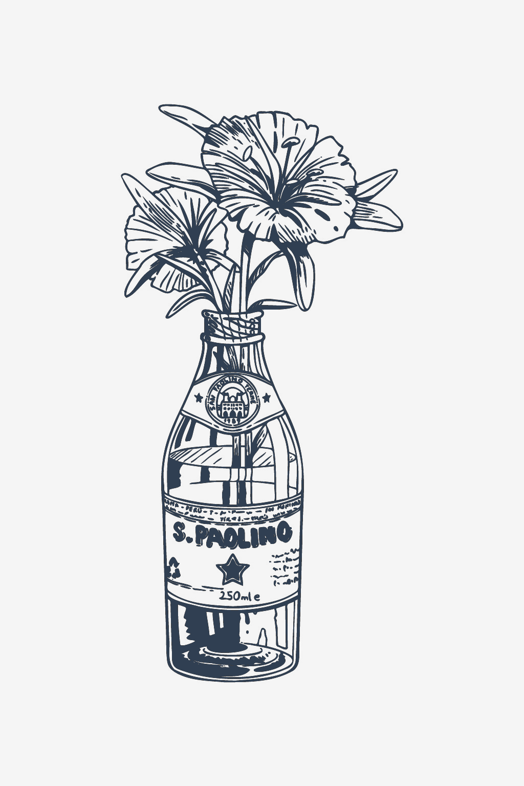 Improvisierte Vase