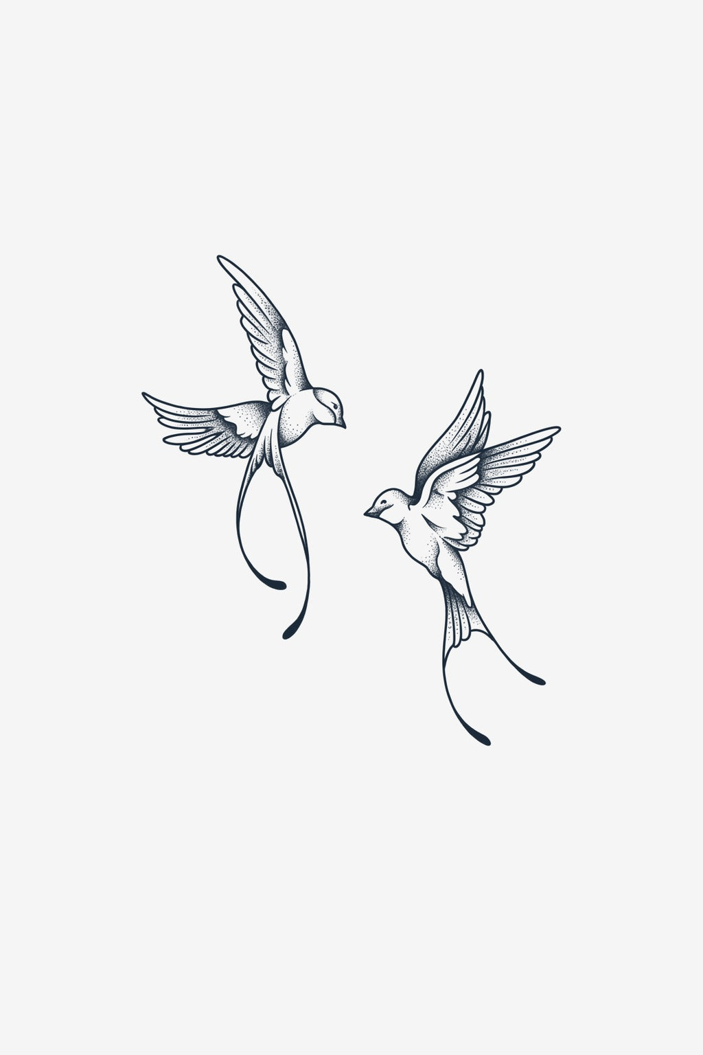 Rândunici - tatuaj temporar Inklabs