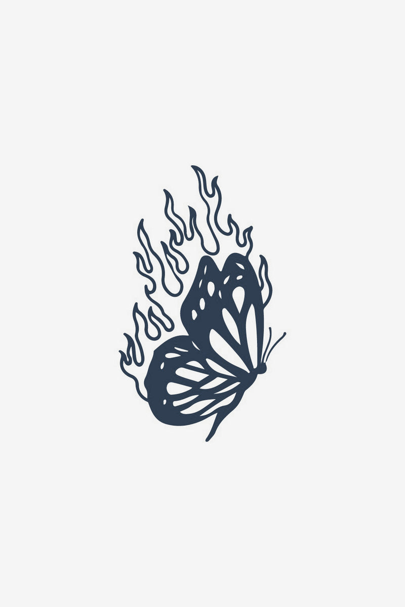 Schmetterling in Flammen