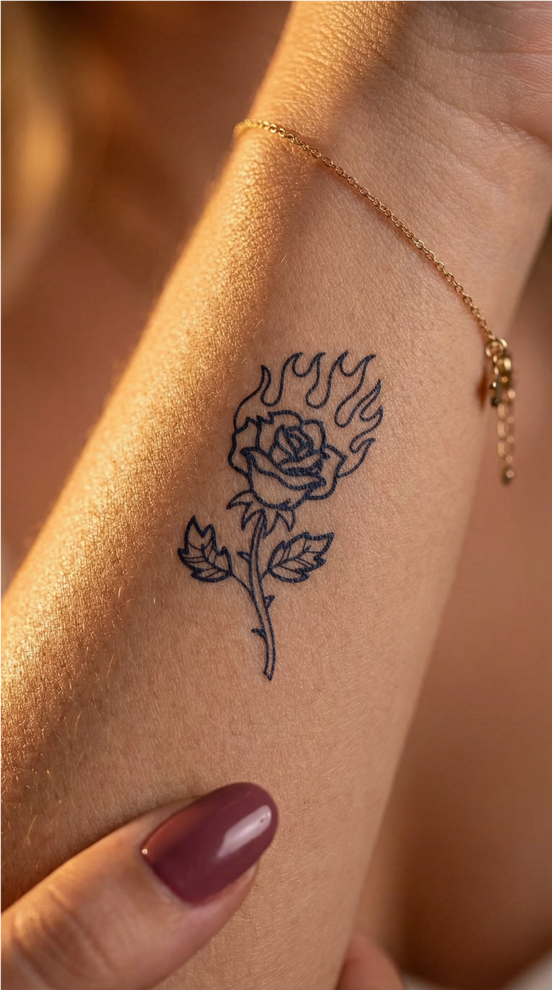 Brennende Rose
